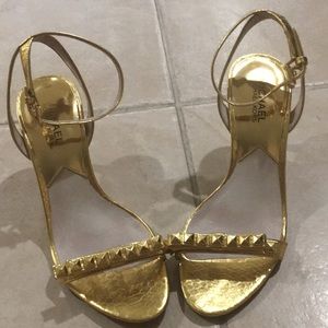 Gold Michael Kors heels